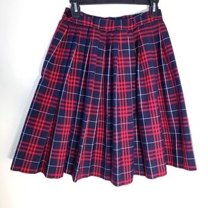 Plaid Pleated Skirt